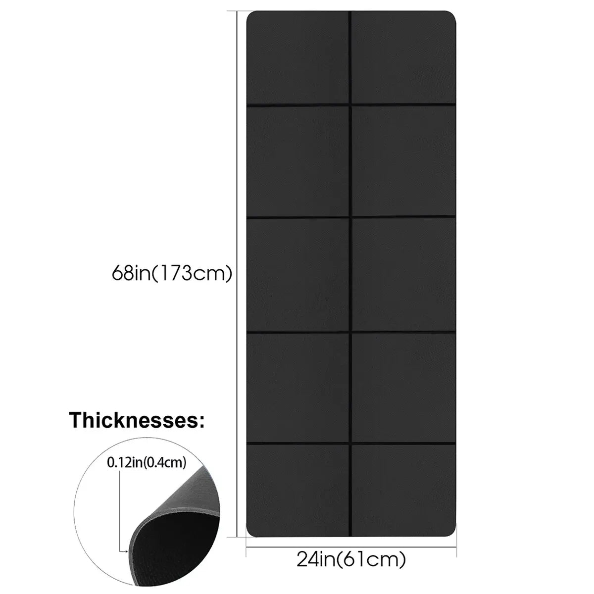 EVA Yoga Mat 4mm.