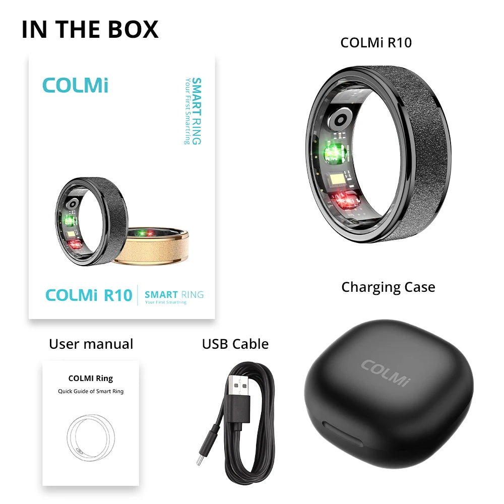 COLMI R10 – Smart Ring with 24/7 Heart, Sleep & SpO₂ Tracking. 💧5ATM | 🚚 Free Fast Shipping!