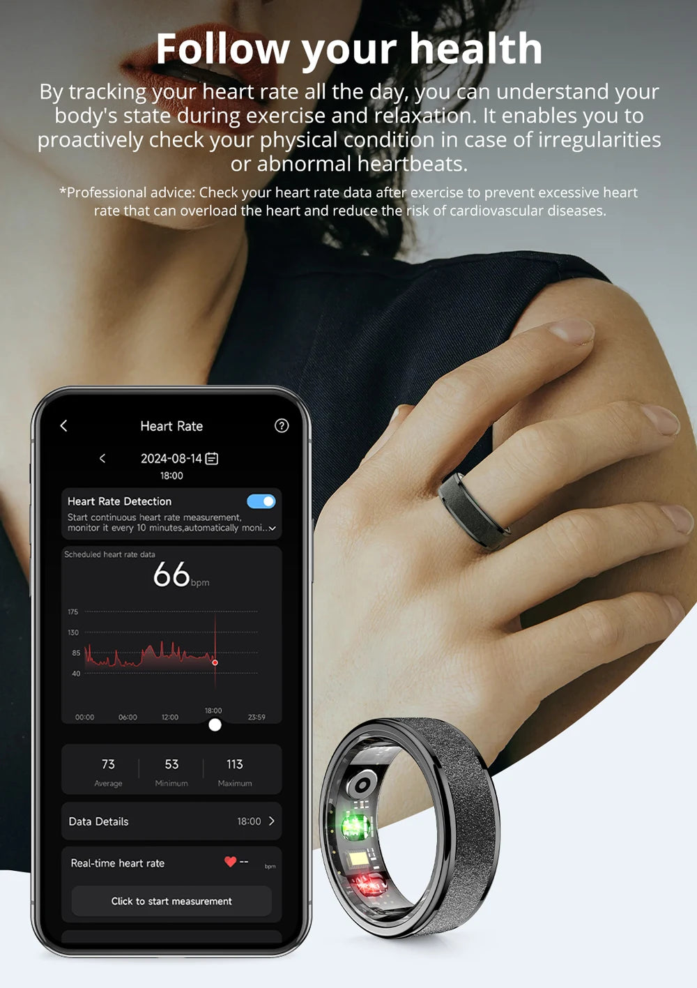 COLMI R10 – Smart Ring with 24/7 Heart, Sleep & SpO₂ Tracking. 💧5ATM | 🚚 Free Fast Shipping!